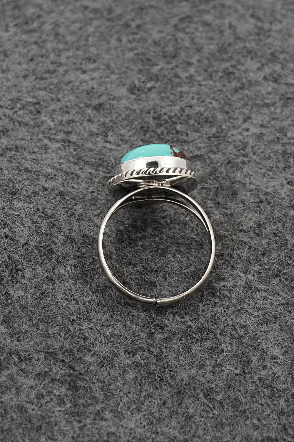 Turquoise & Sterling Silver Ring - Eugene Gruber - Size 7