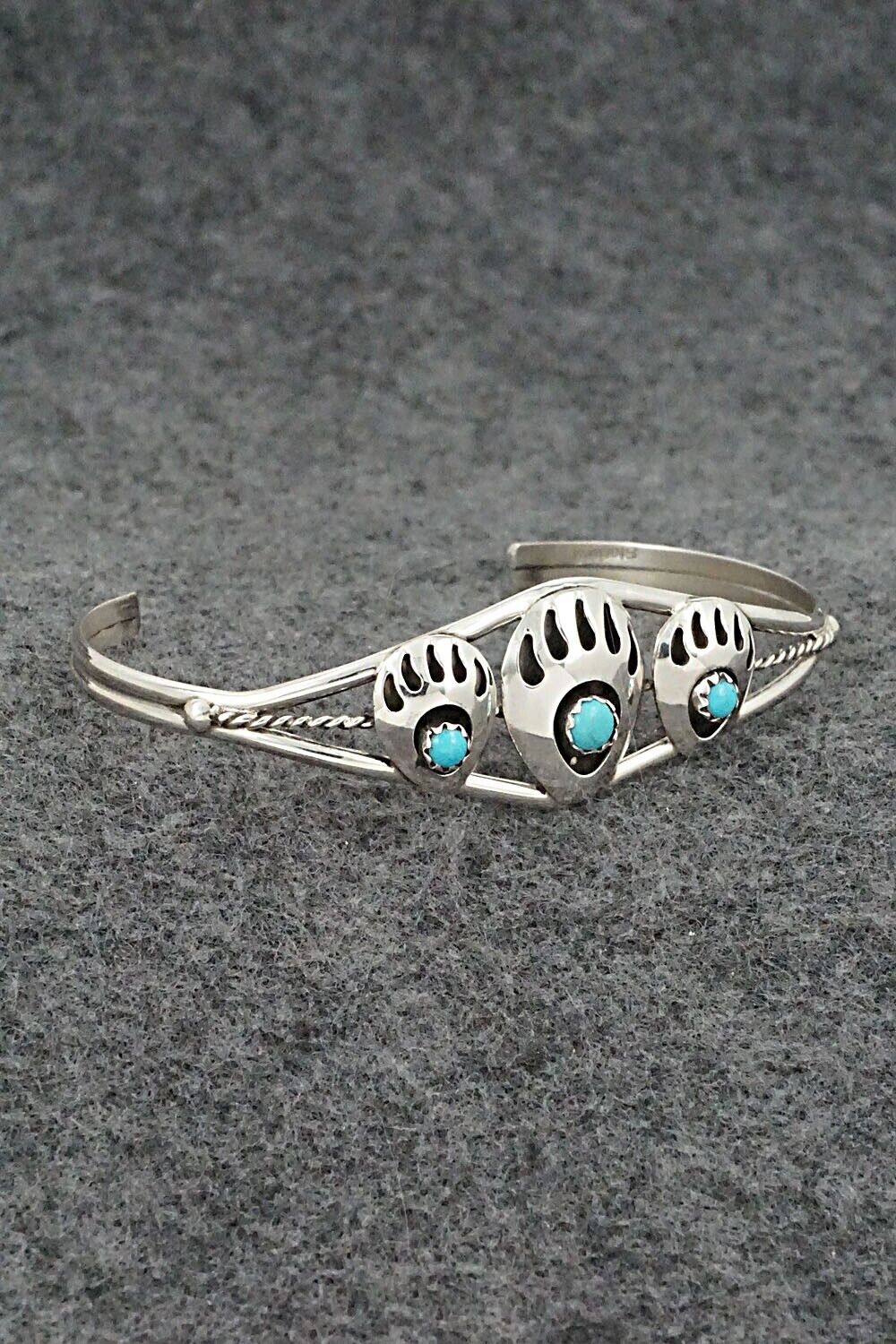 Turquoise & Sterling Silver Bracelet - Janice Spencer