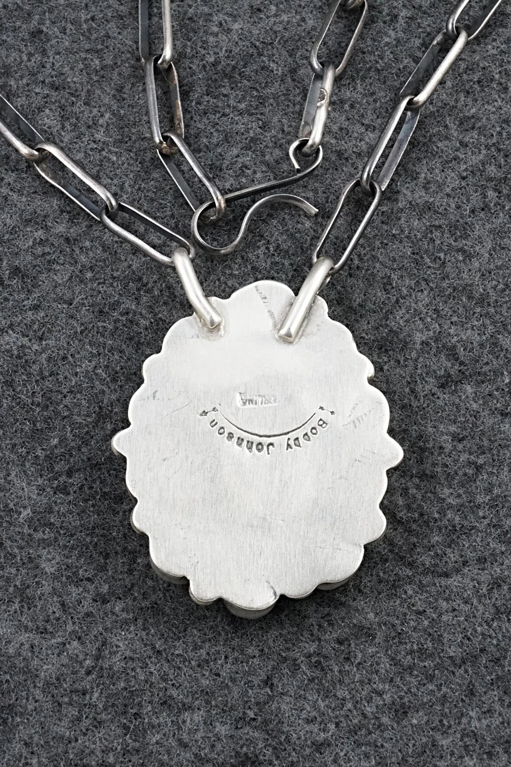 Turquoise & Sterling Silver Necklace - Bobby Johnson