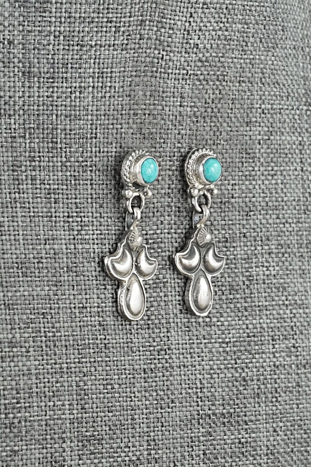 Turquoise & Sterling Silver Earrings - Sharon McCarthy