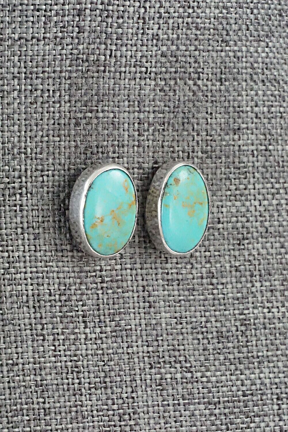 Turquoise & Sterling Silver Earrings - Marco Begaye