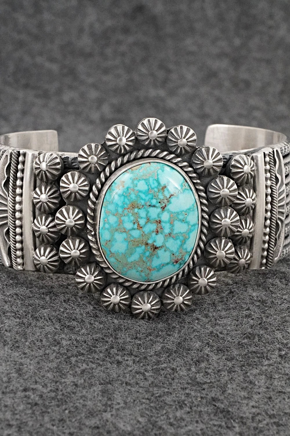 Turquoise & Sterling Silver Bracelet - Michael Calladitto