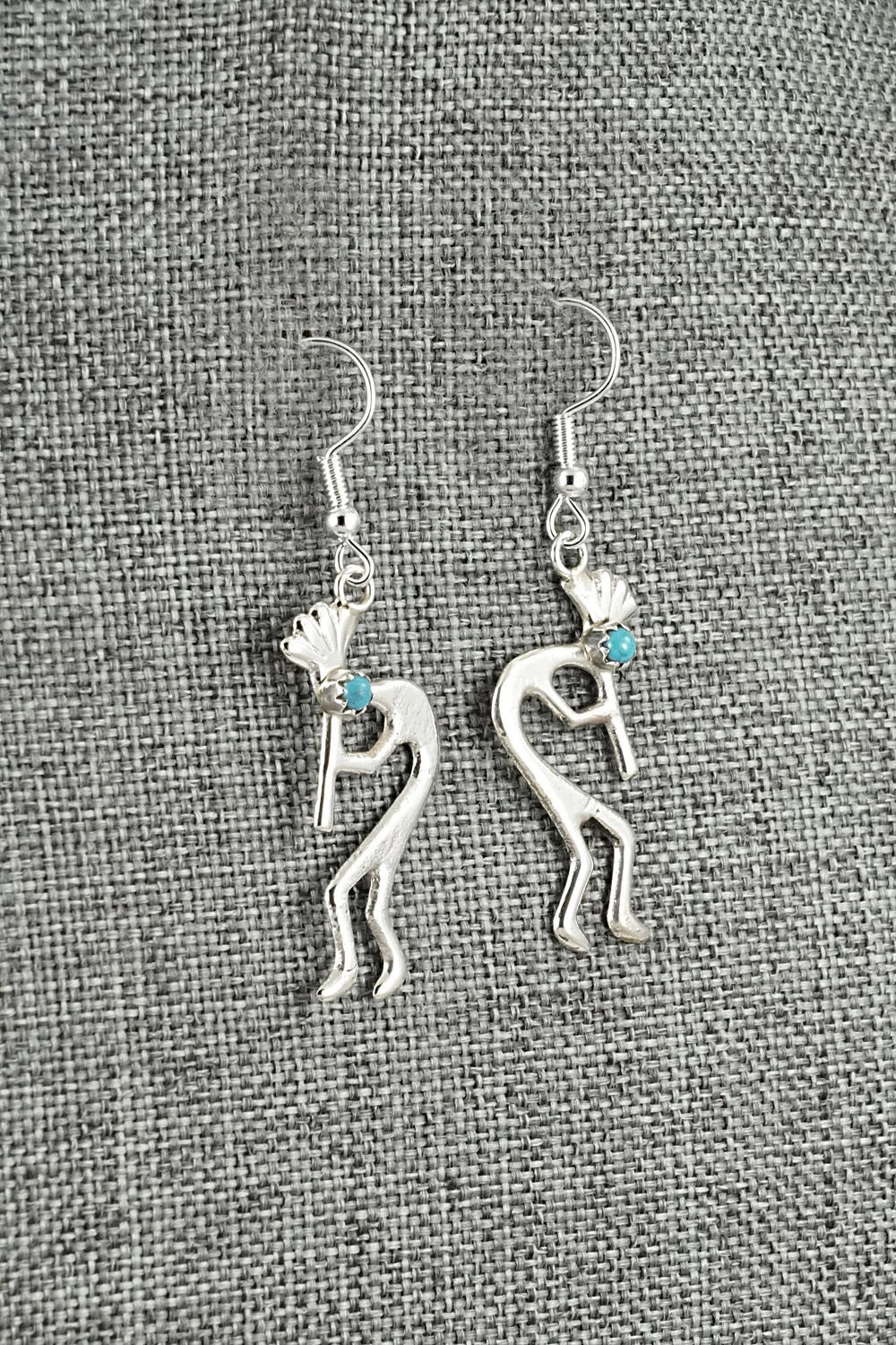 Turquoise and Sterling Silver Earrings - Lorraine Chee