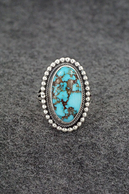 Turquoise & Sterling Silver Ring - Marita Benally - Size 8