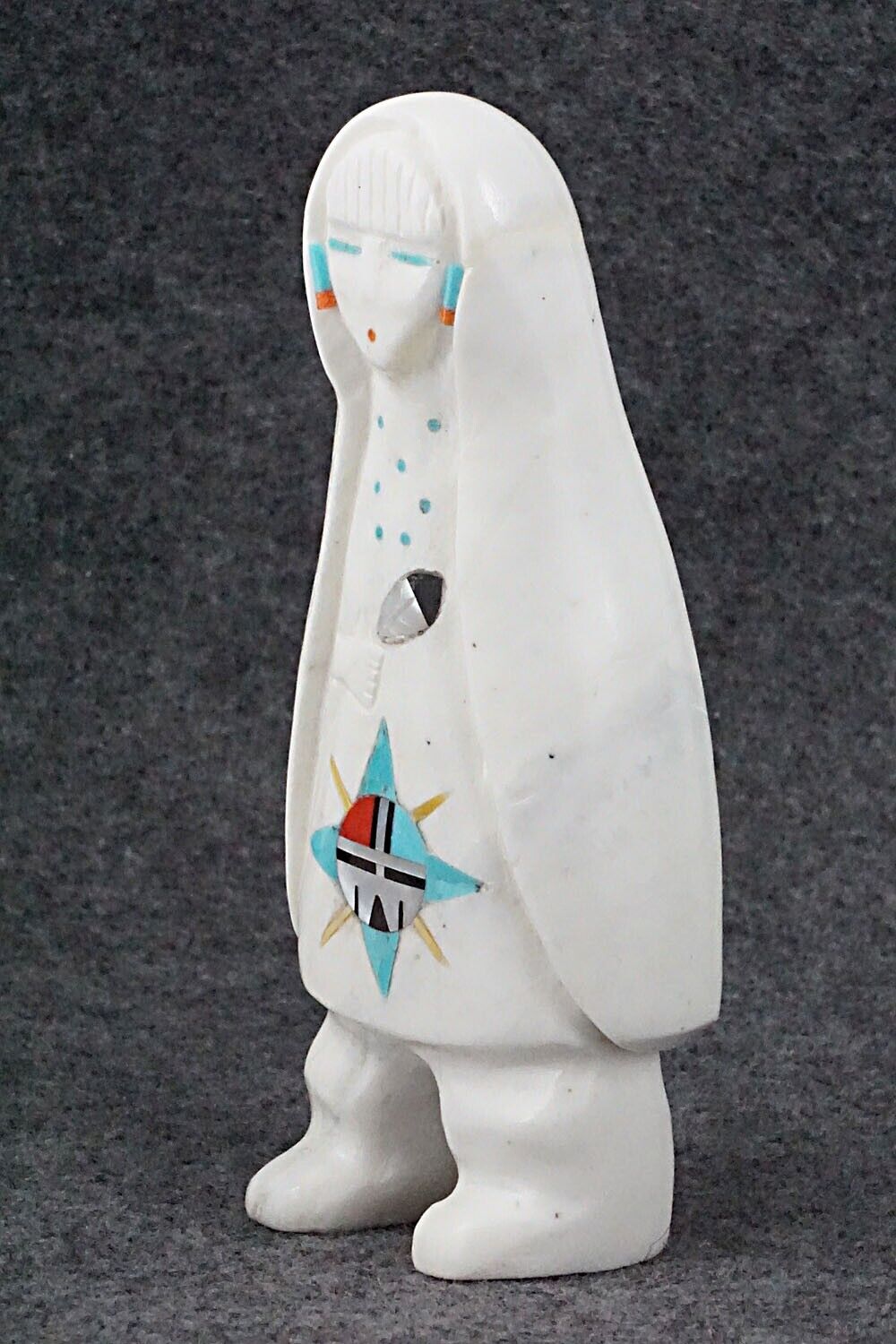 Corn Maiden Zuni Fetish Carving - Andres Lementino