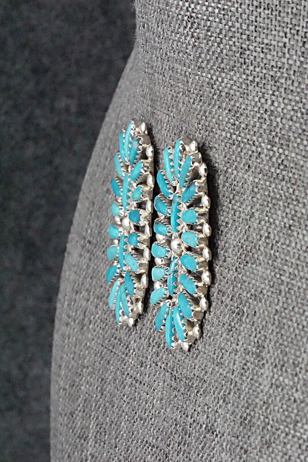 Turquoise & Sterling Silver Earrings - Philena Byjoe