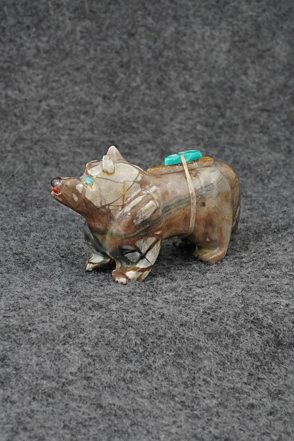 Wolf Zuni Fetish Carving - Freddie Leekya