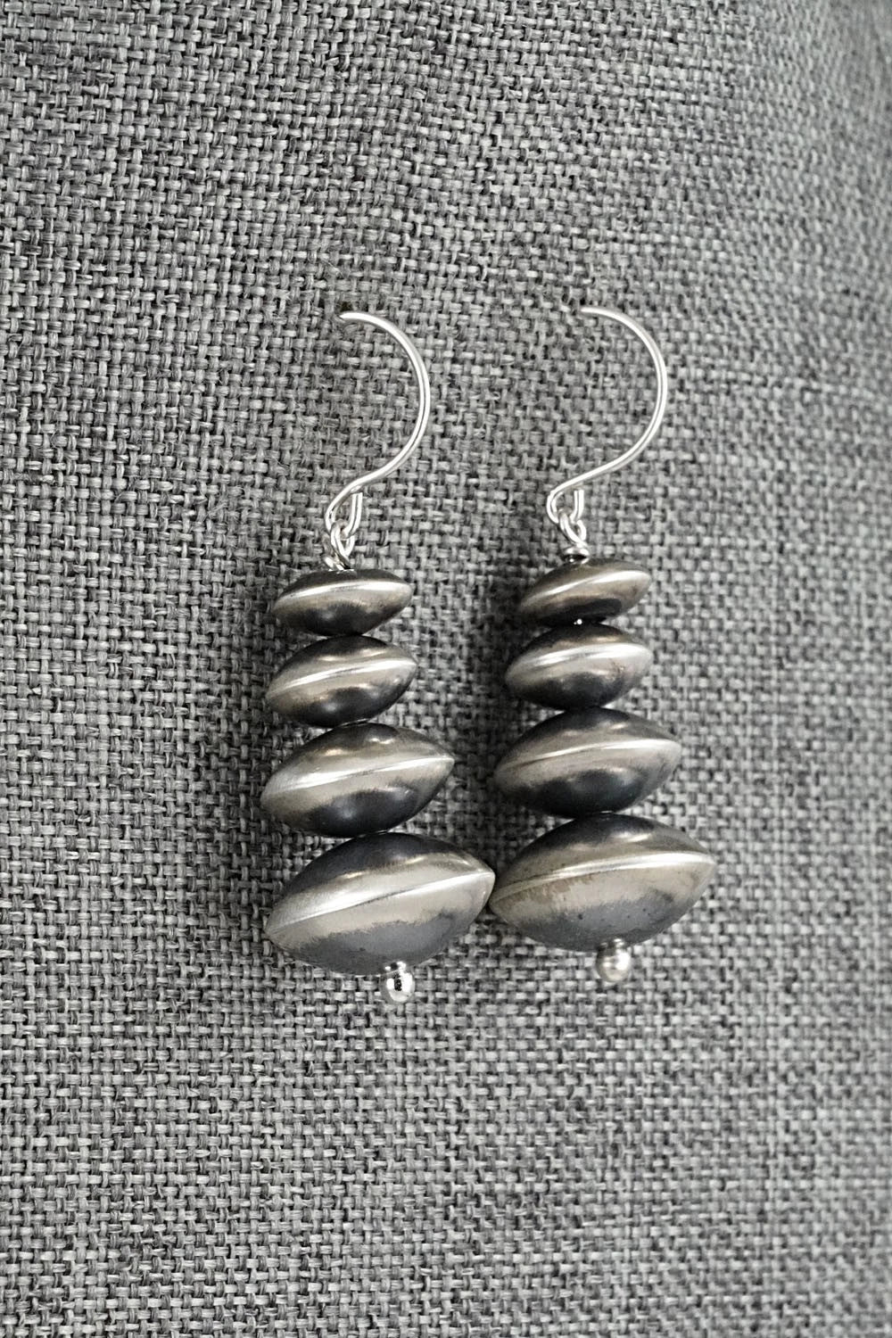 Sterling Silver Navajo Pearl Earrings - Bryannen Halwood