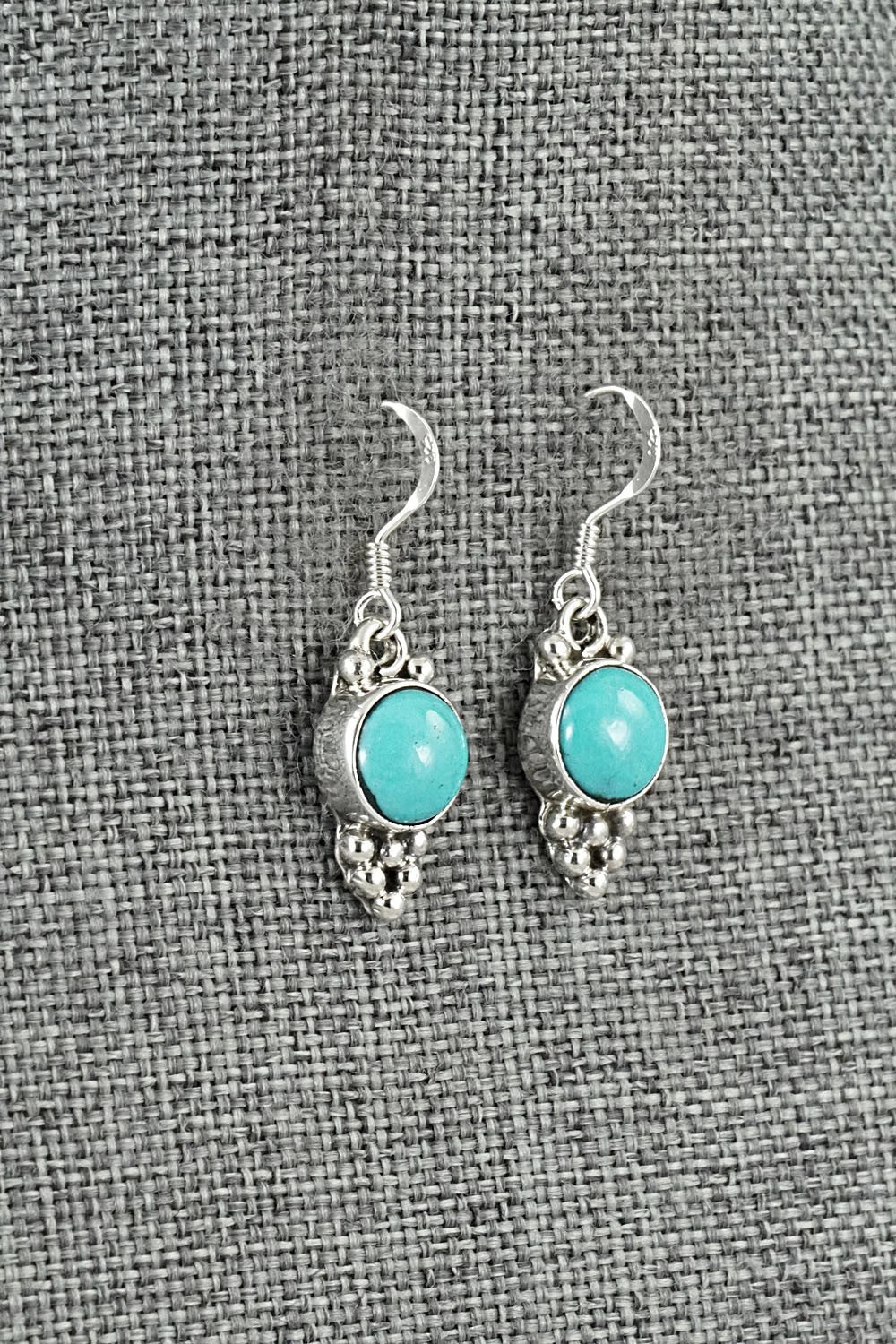 Turquoise & Sterling Silver Earrings - Isabell Yazzie