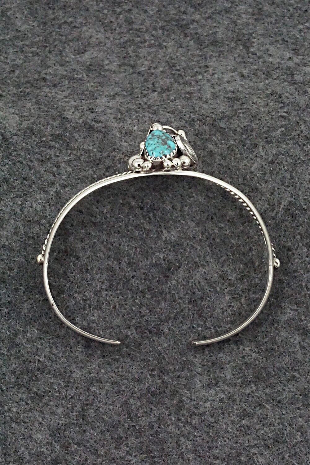 Turquoise, Coral & Sterling Silver Bracelet - Max Calladitto