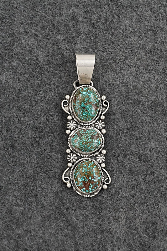 Turquoise & Sterling Silver Pendant - Paul Livingston
