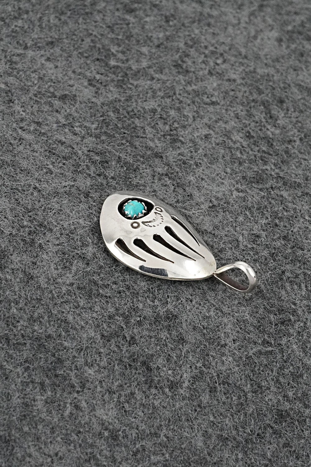 Turquoise & Sterling Silver Pendant - Ervin Begay