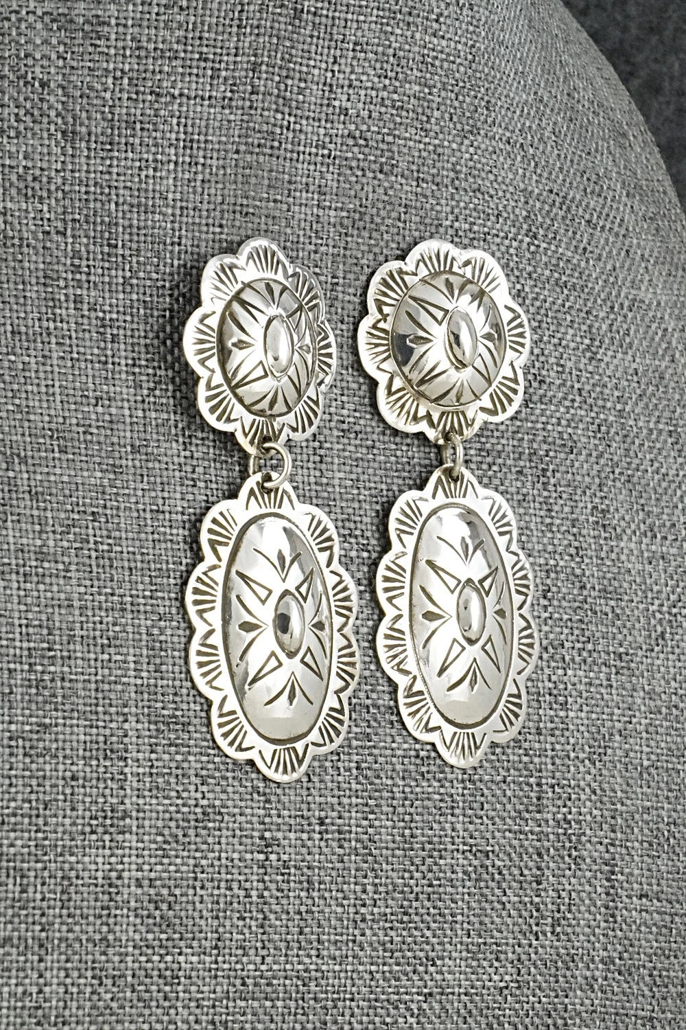 Sterling Silver Earrings - Bertha Begay