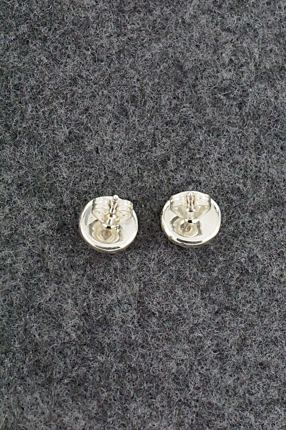 Turquoise & Sterling Silver Earrings - Carina Leekity
