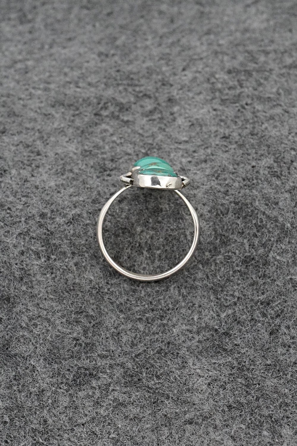 Turquoise & Sterling Silver Ring - Priscilla Reeder - Size 8
