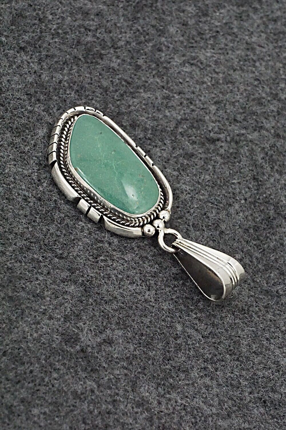 Turquoise & Sterling Silver Pendant - Samuel Yellowhair