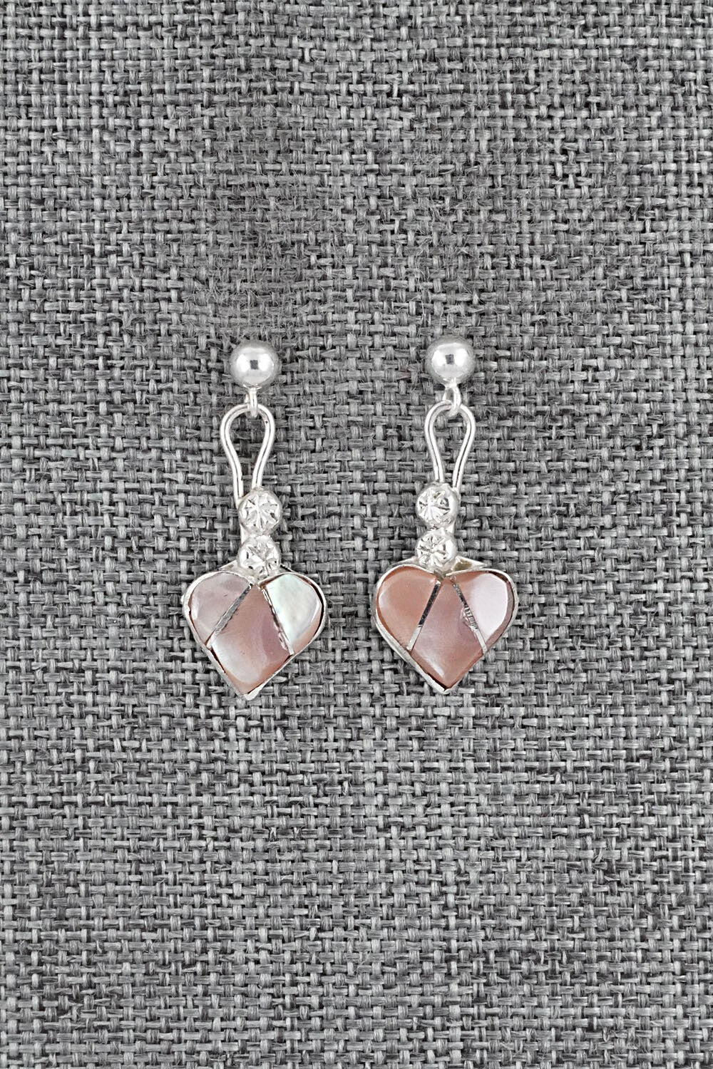 Mother of Pearl Inlay & Sterling Silver Earrings - Ola Eriacho