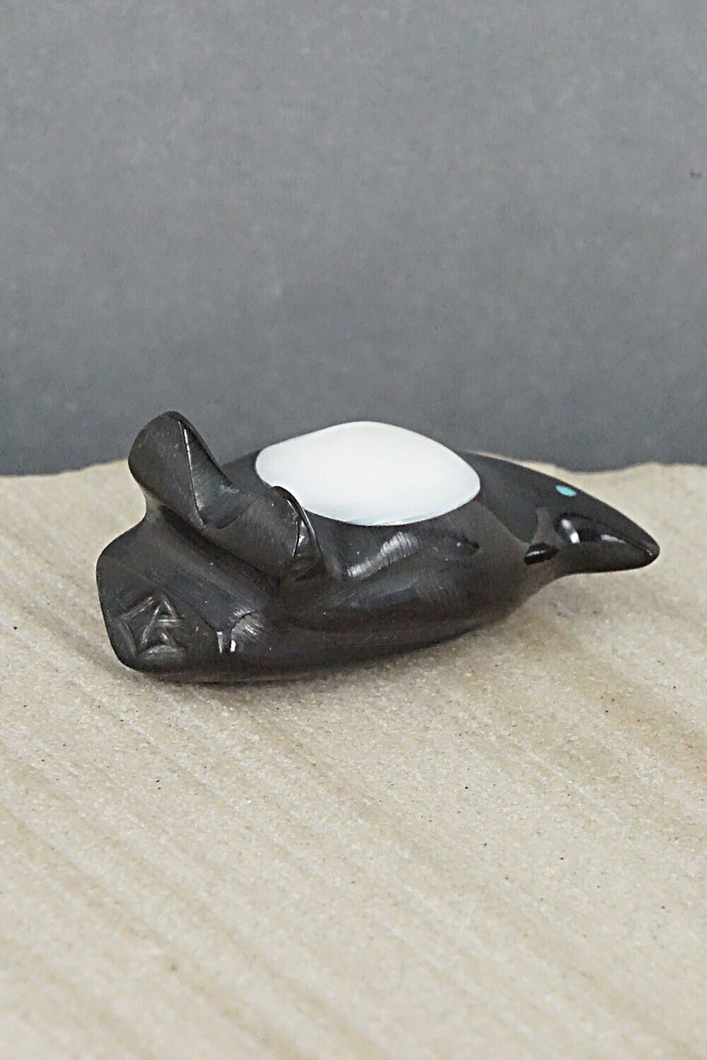 Penguin Zuni Fetish Carving - Calvert Bowannie