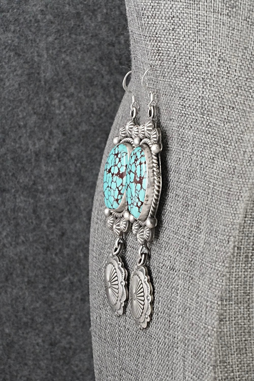 Turquoise & Sterling Silver Earrings - Michael Calladitto