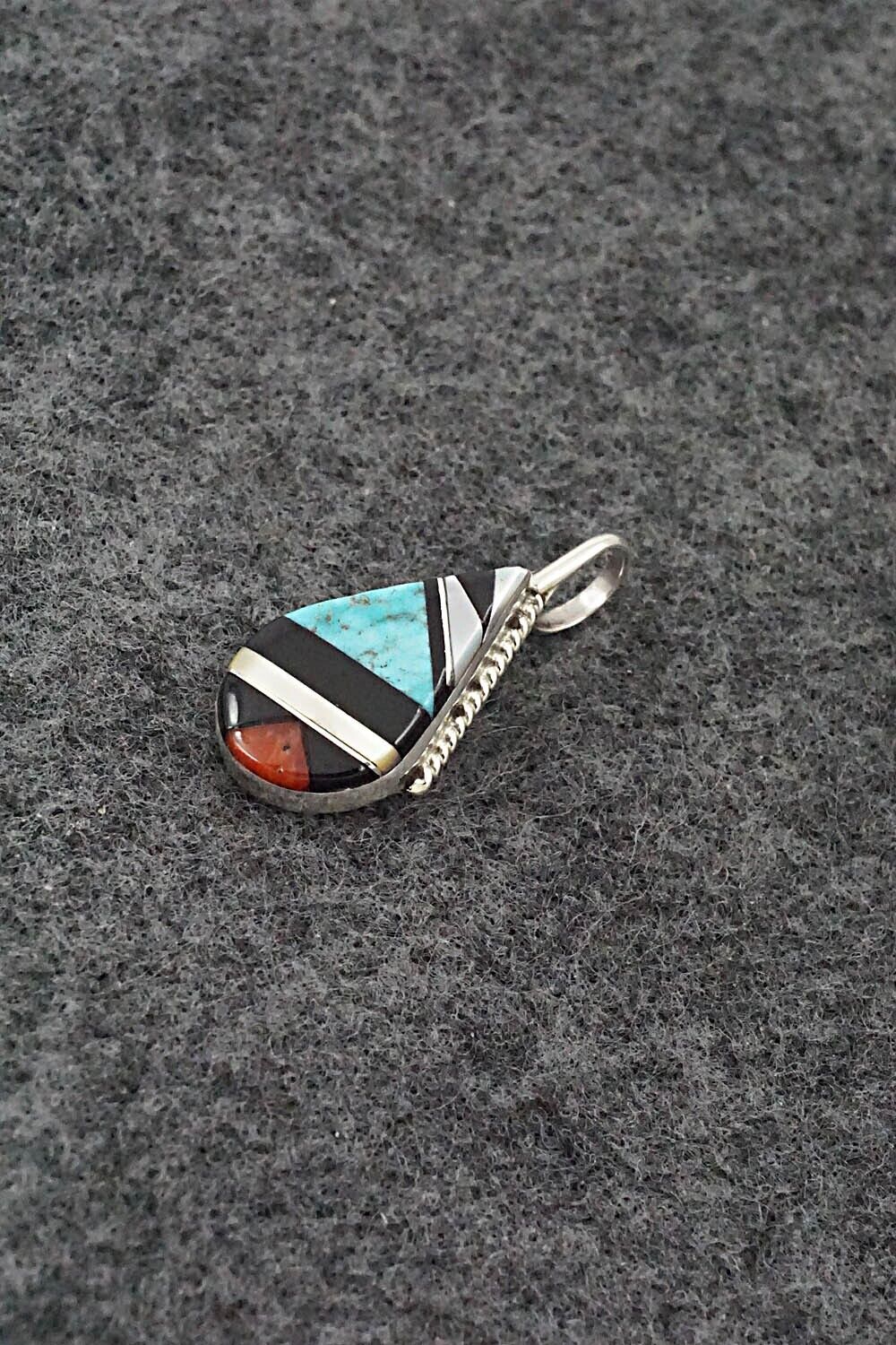 Multi-Stone & Sterling Silver Pendant - Cleo Kallestewa