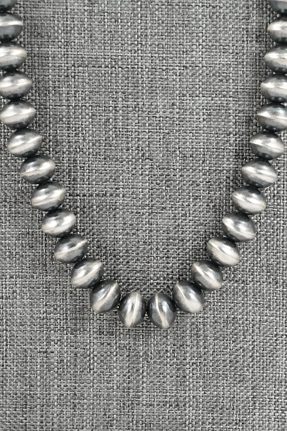 Sterling Silver Navajo Pearl Necklace 24" - Presley Haley