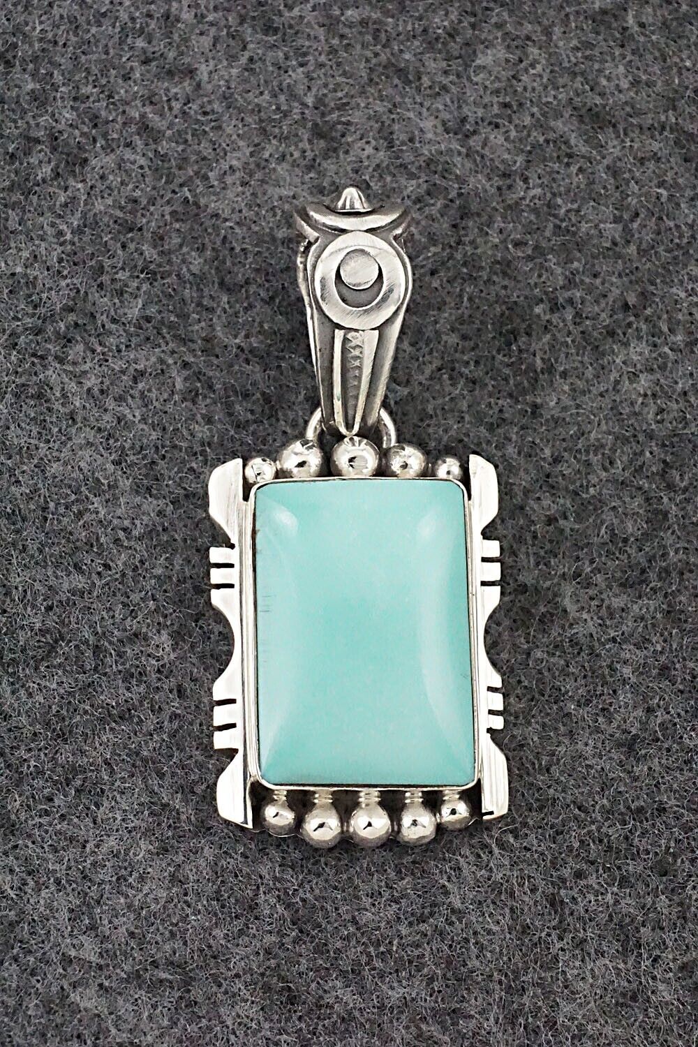 Turquoise & Sterling Silver Pendant - Phyllis Smith