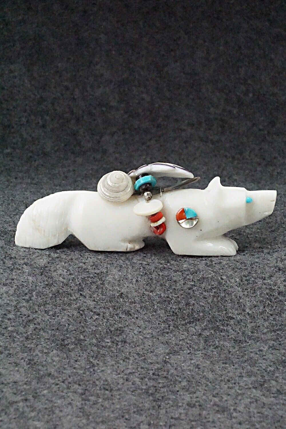 Wolf Zuni Fetish Carving - Michael Laweka