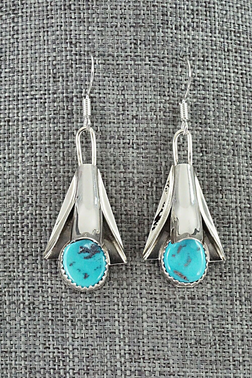 Turquoise & Sterling Silver Squash Blossom Set - Louise Yazzie