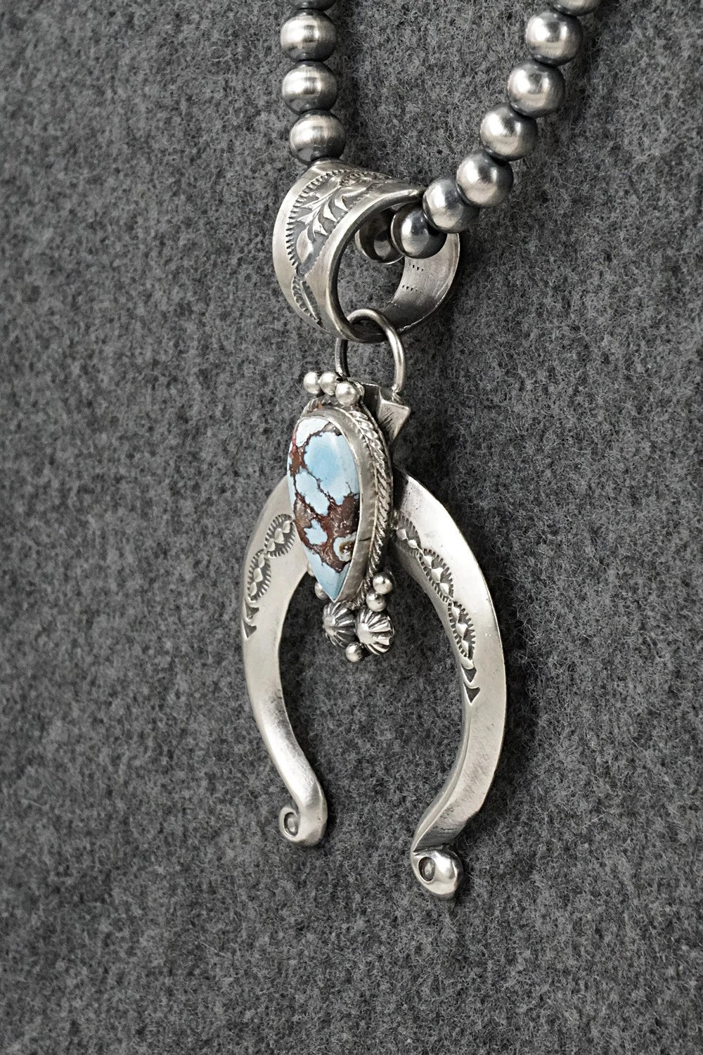 Turquoise & Sterling Silver Necklace - Samuel Yellowhair