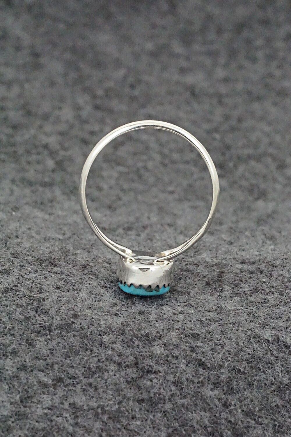 Turquoise & Sterling Silver Ring - Theresa Smith - Size 8