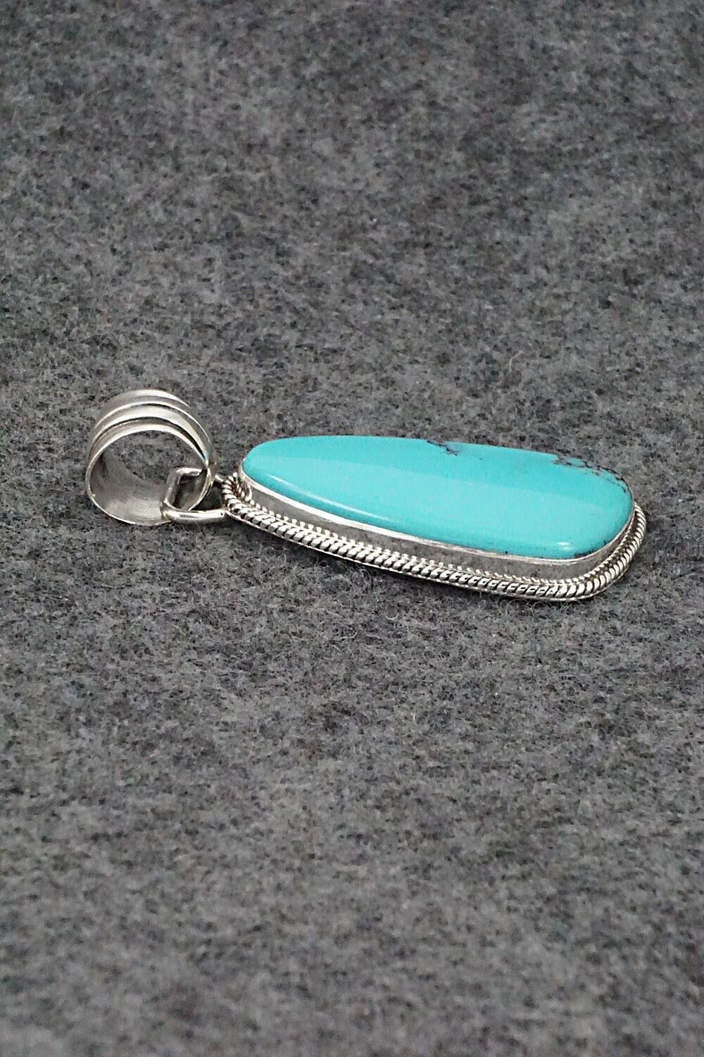 Turquoise and Sterling Silver Pendant - Sharon McCarthy