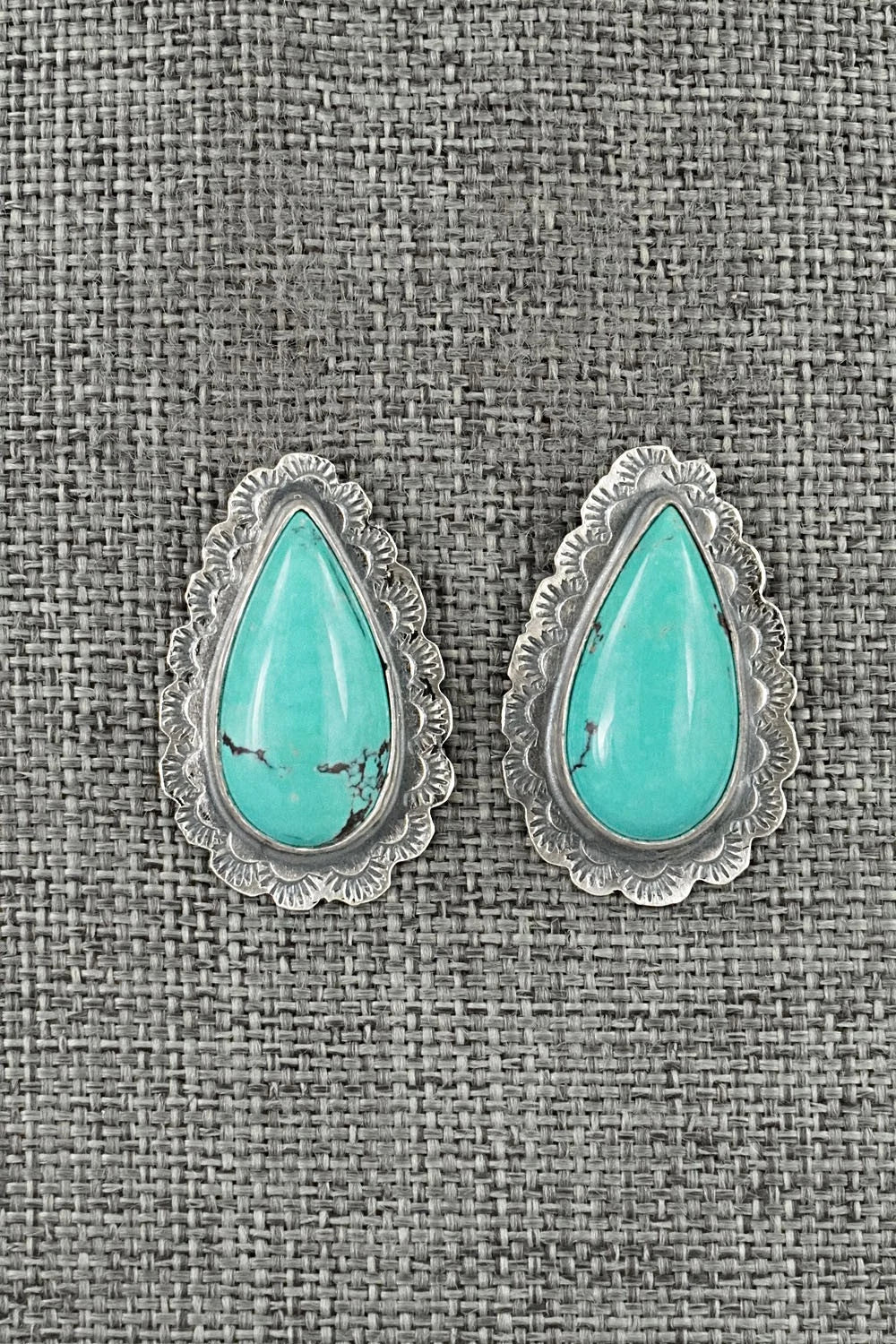 Turquoise & Sterling Silver Earrings - Carlos Francisco