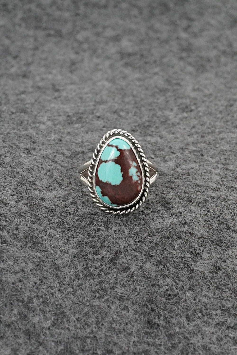Turquoise & Sterling Silver Ring - Eugene Gruber - Size 5