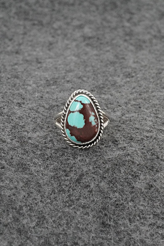 Turquoise & Sterling Silver Ring - Eugene Gruber - Size 5