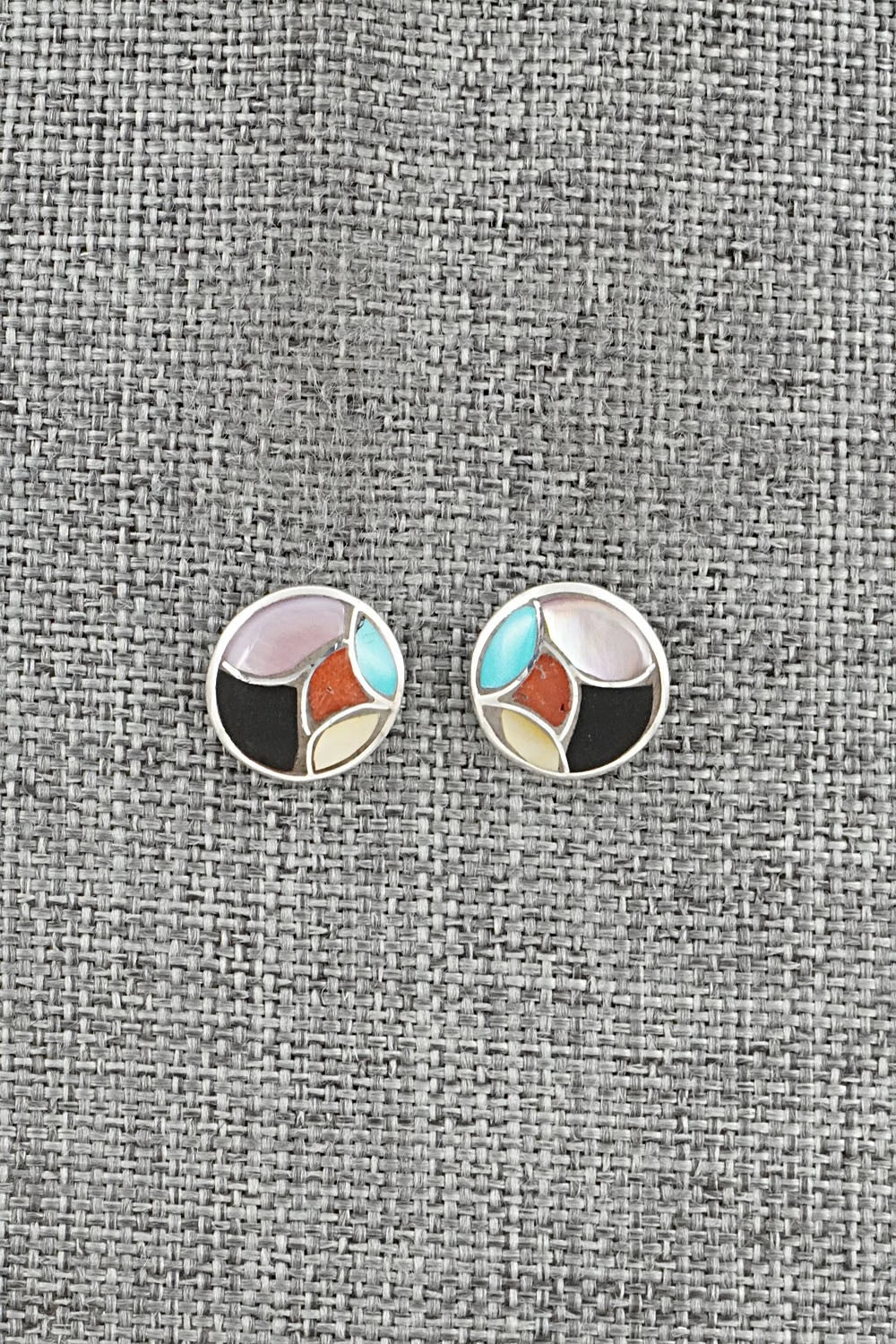 Multi-Stone & Sterling Silver Earrings - Orena Leekya