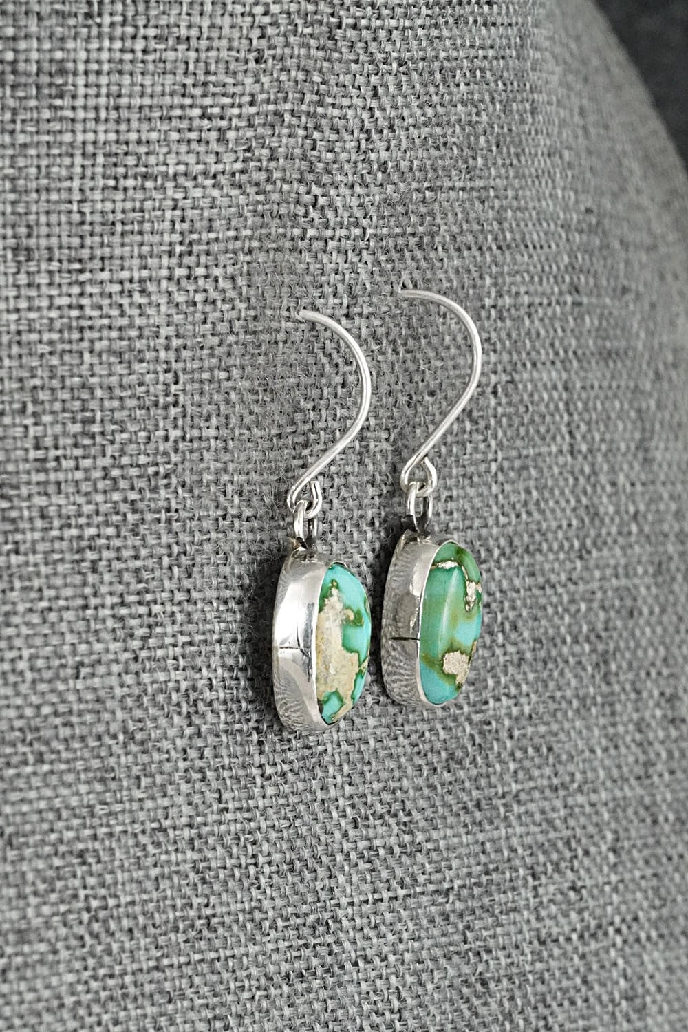 Turquoise & Sterling Silver Earrings - Rosemary Saunders