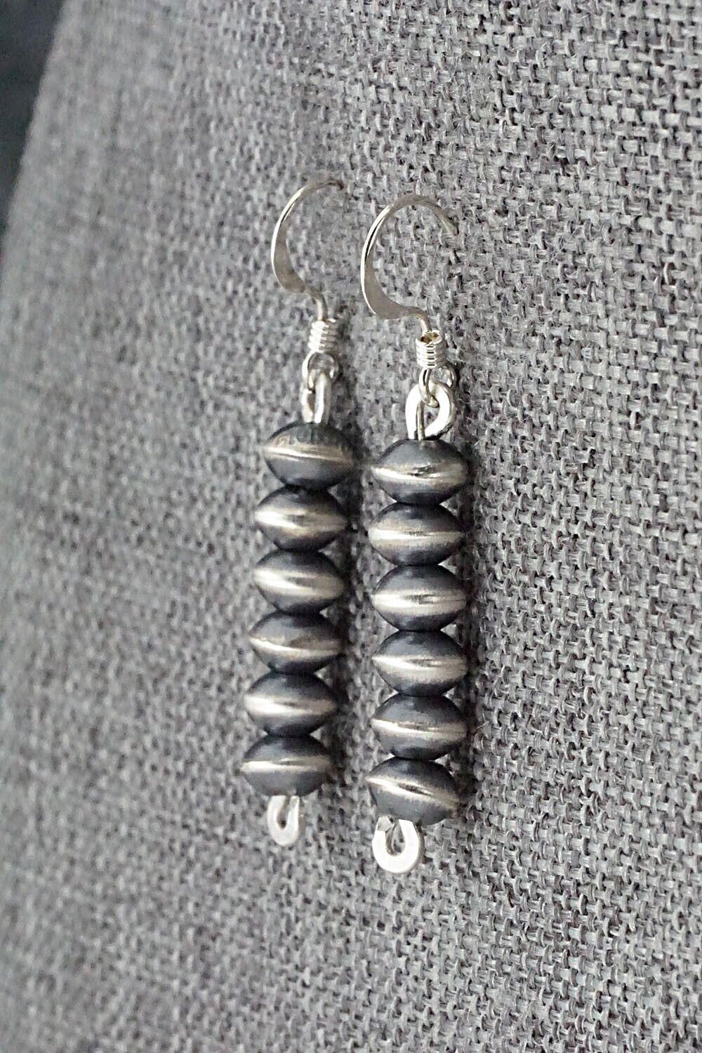 Sterling Silver Navajo Pearl Earrings - Preston Haley