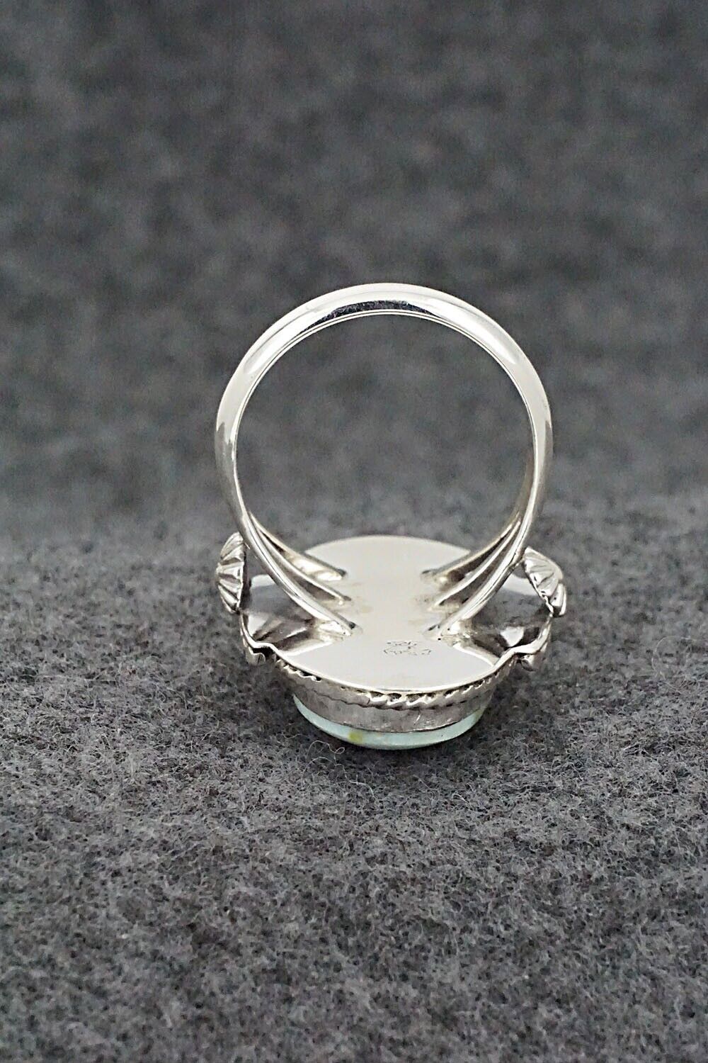 Turquoise & Sterling Silver Ring - Andrew Vandever - Size 8.75