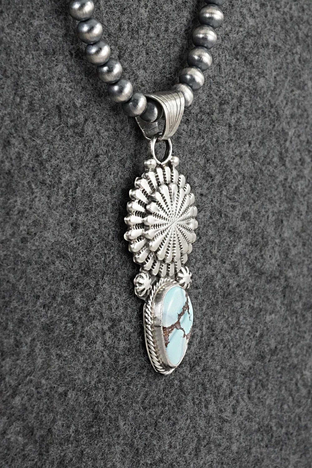 Turquoise & Sterling Silver Necklace - Sharon McCarthy