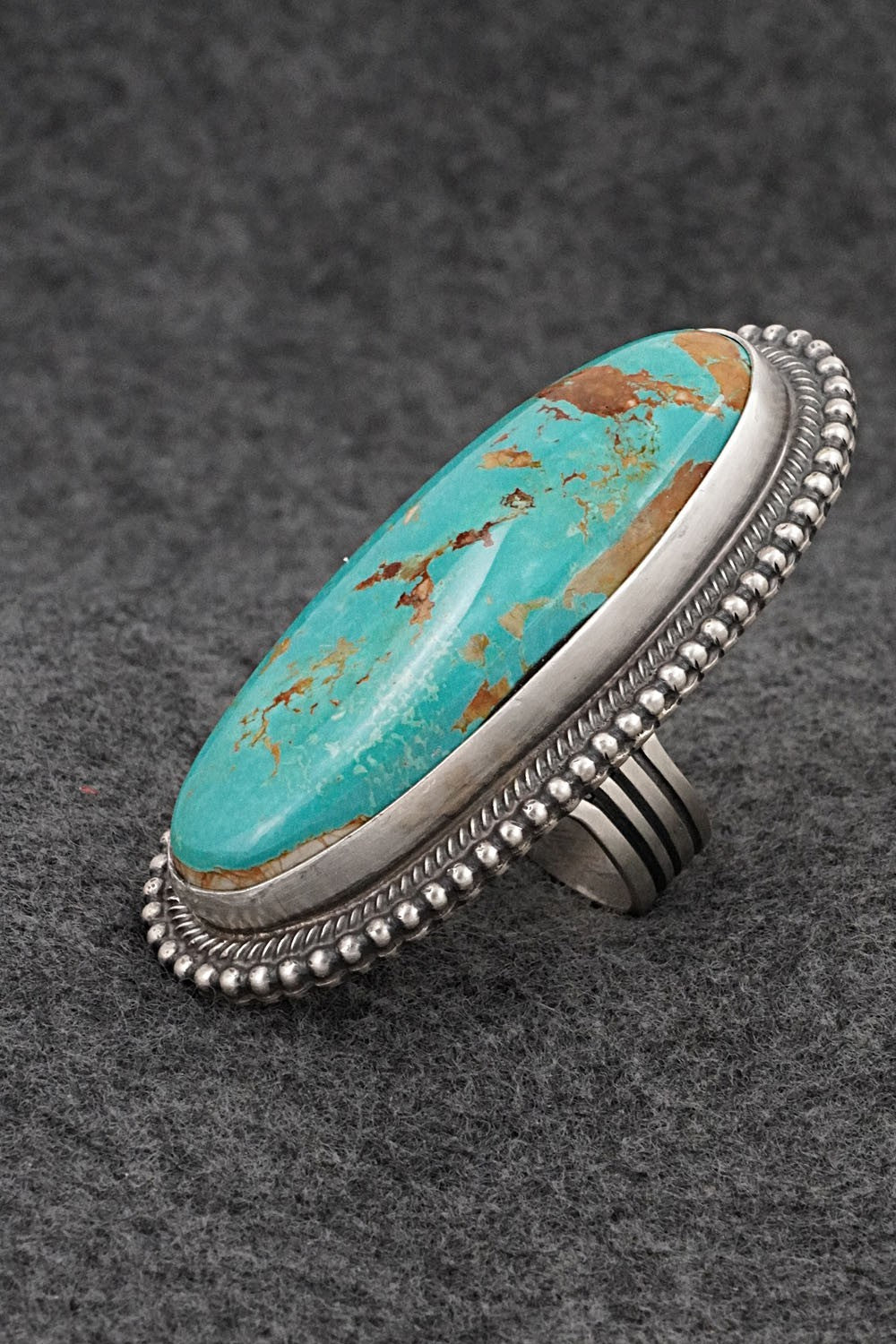 Turquoise & Sterling Silver Ring - Randy Boyd - Size 8.5