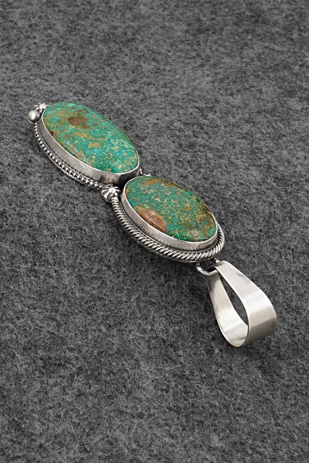 Turquoise & Sterling Silver Pendant - Darrin Livingston