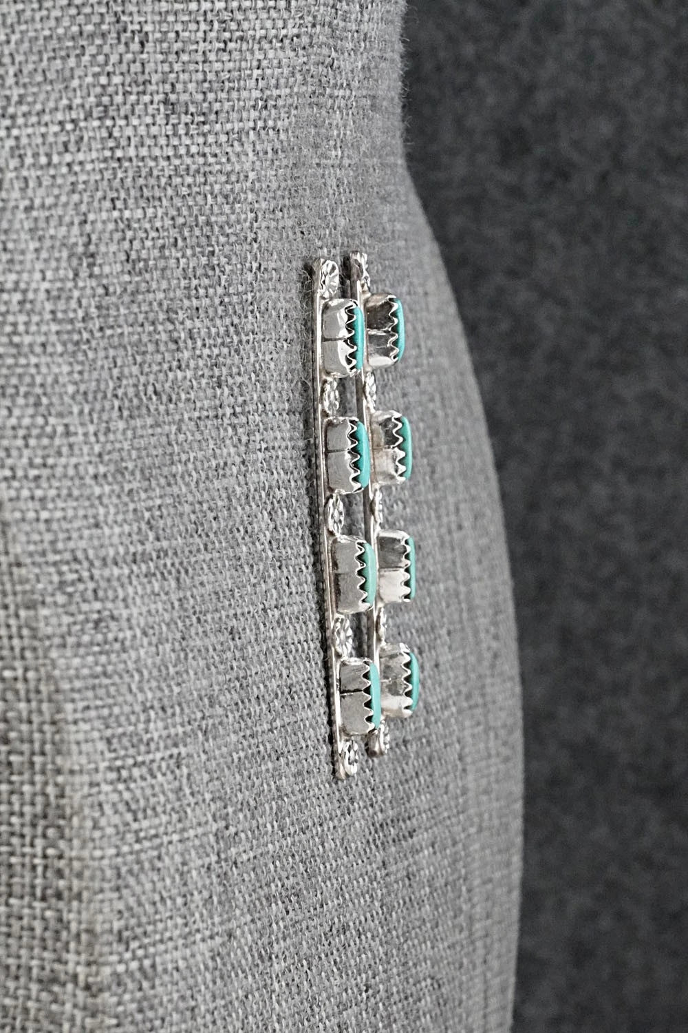 Turquoise & Sterling Silver Earrings - Murray Hannaweeka