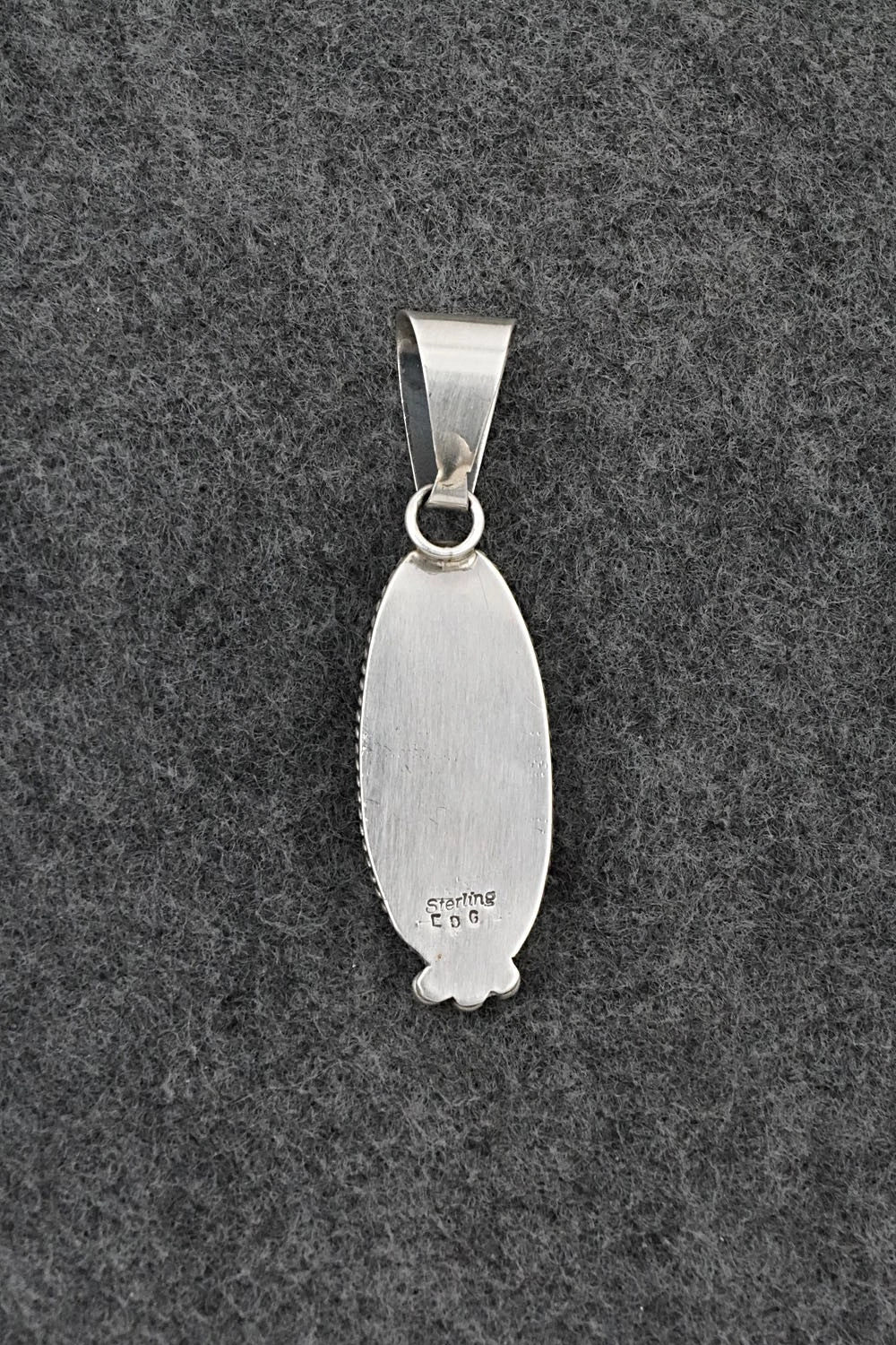 Turquoise & Sterling Silver Pendant - Eugene Gruber