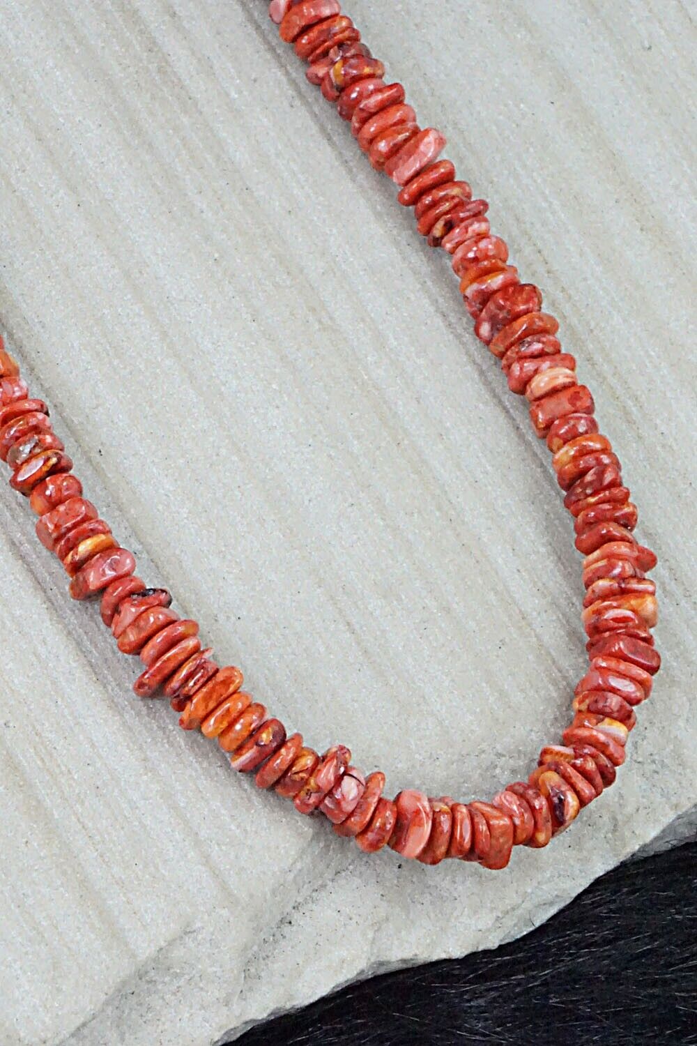 Spiny Oyster & Sterling Silver Necklace - Louise Joe