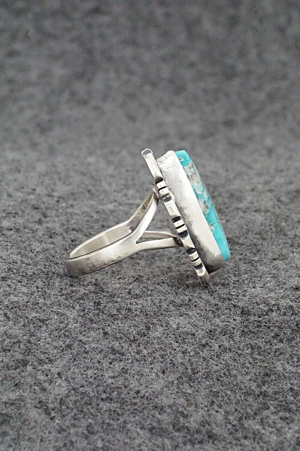 Turquoise & Sterling Silver Ring - Randy Boyd - Size 7.5