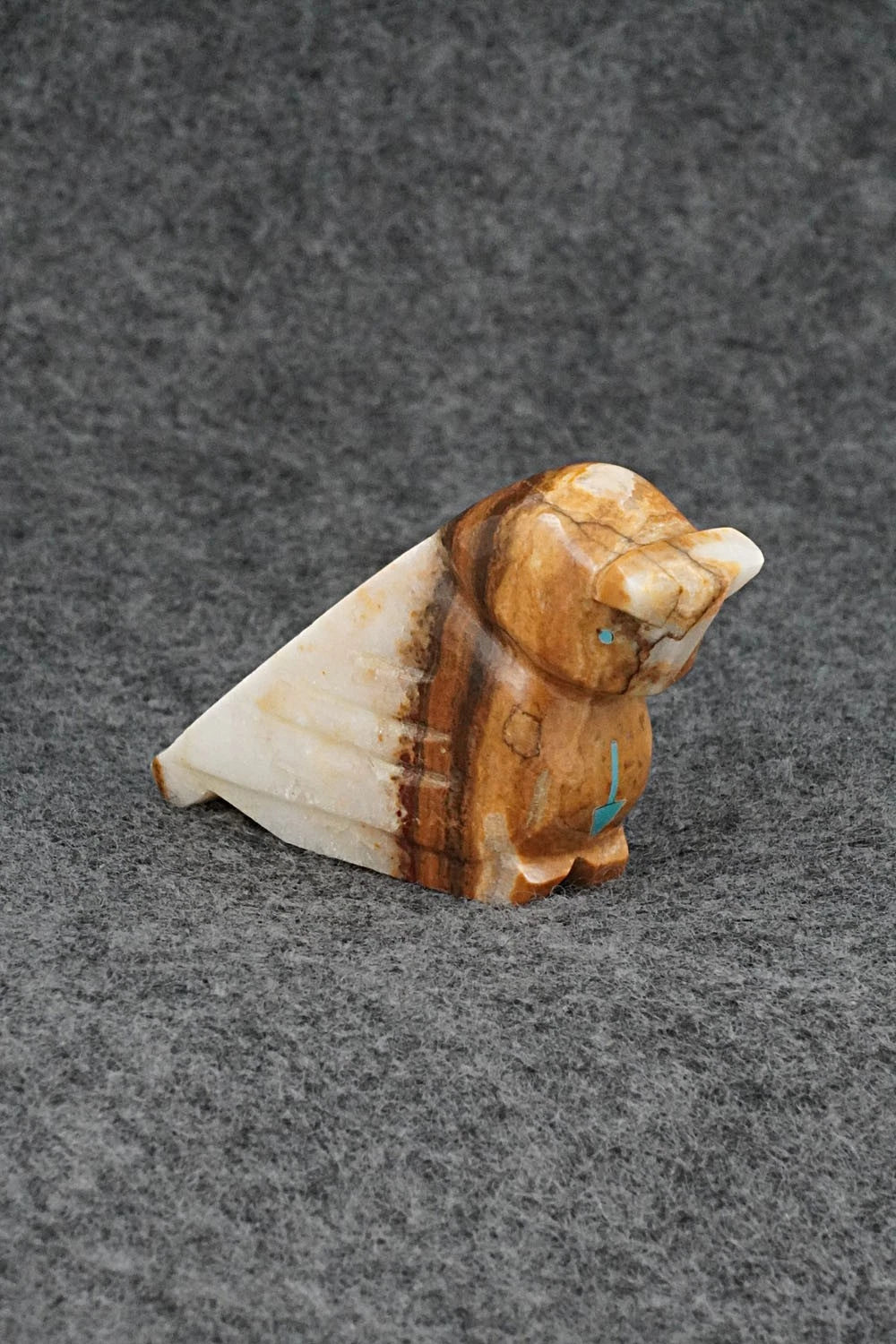 Owl Zuni Fetish Carving - Abby Panteah Quam