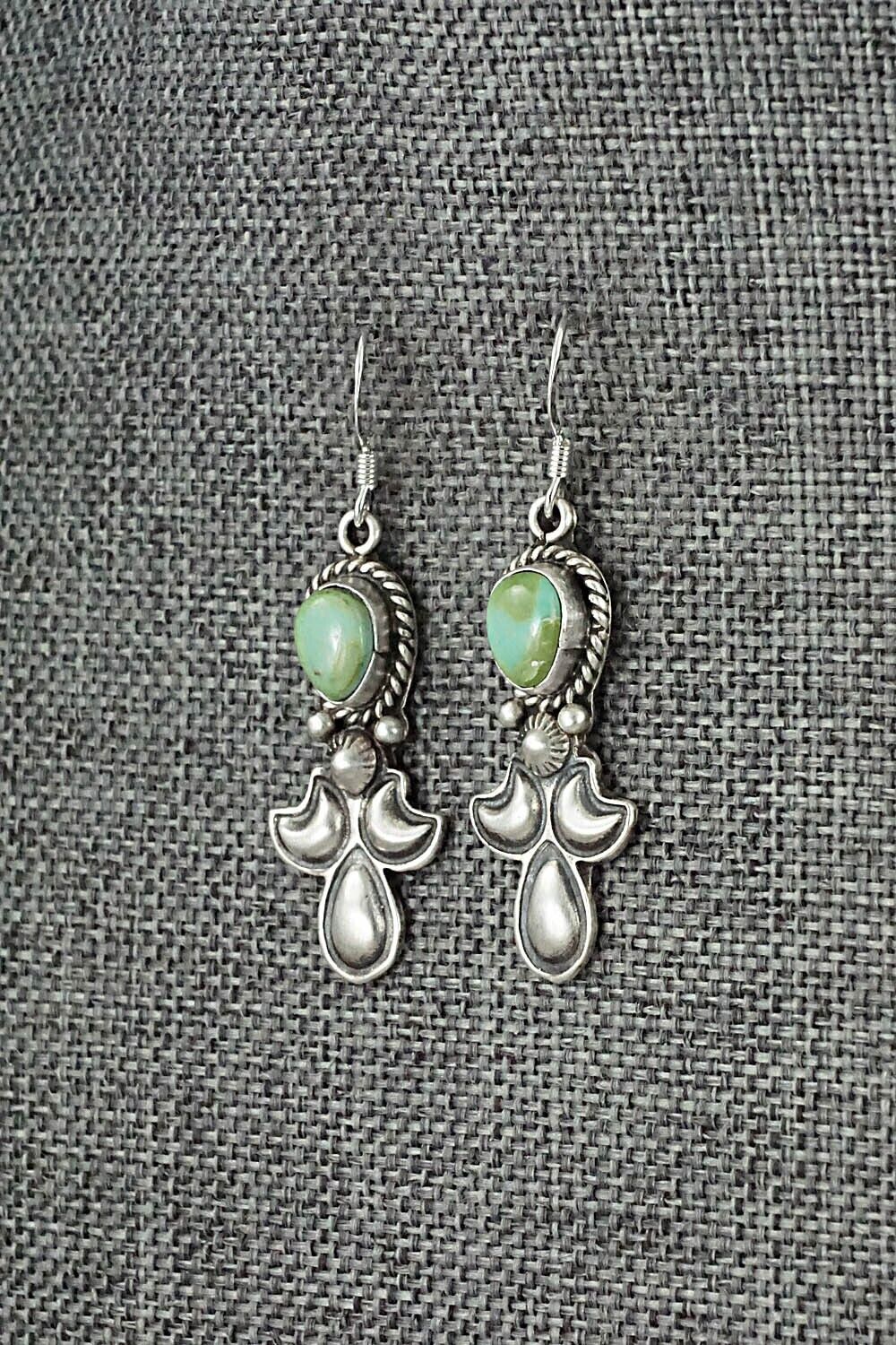 Turquoise & Sterling Silver Earrings - Verley Betone