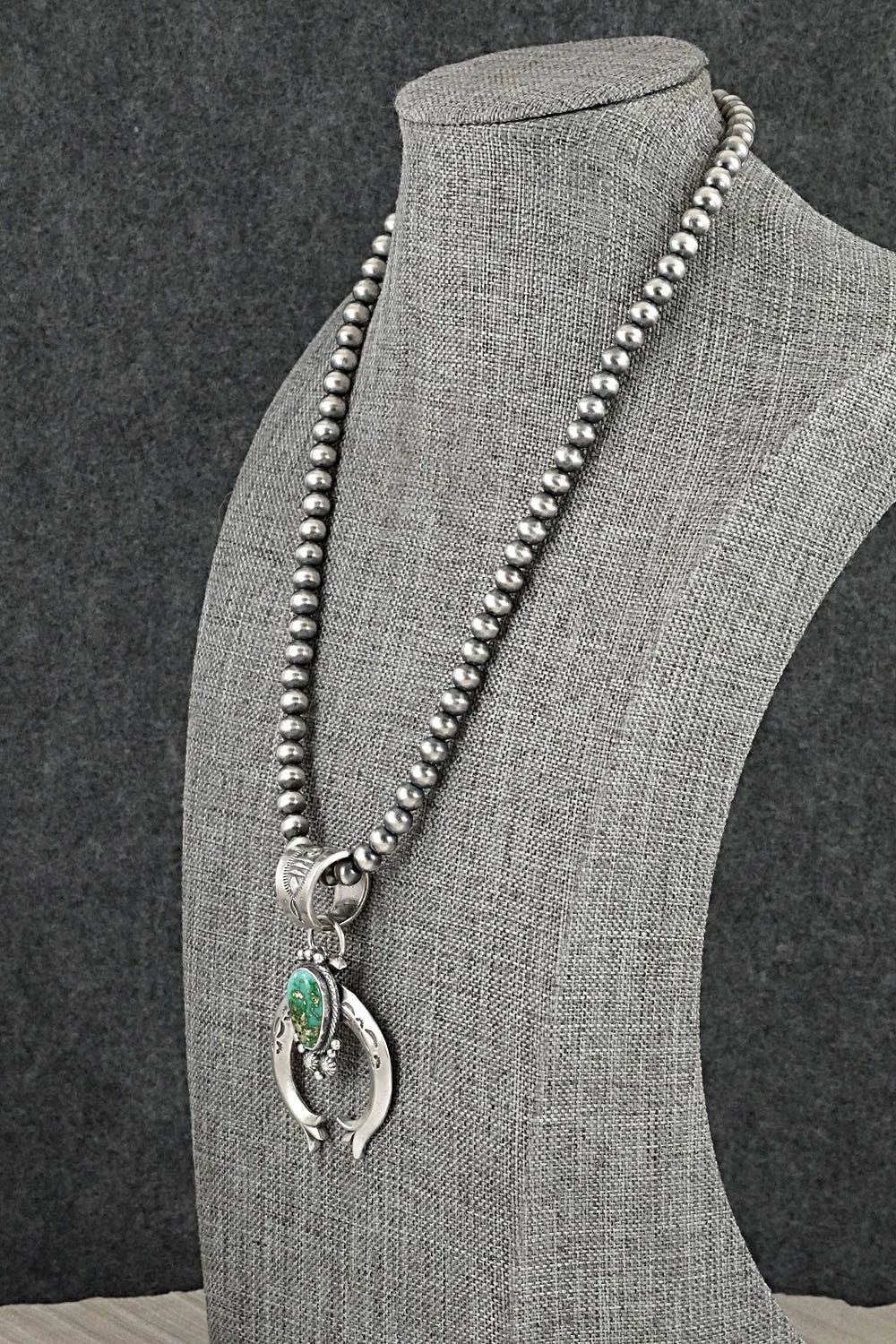 Turquoise & Sterling Silver Necklace - Samuel Yellowhair