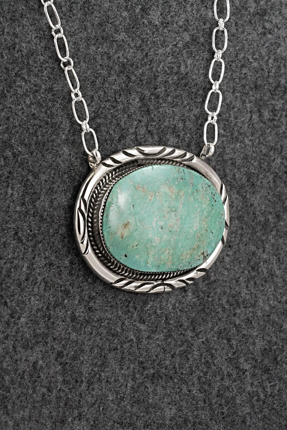 Turquoise & Sterling Silver Necklace - Dorothy Lee