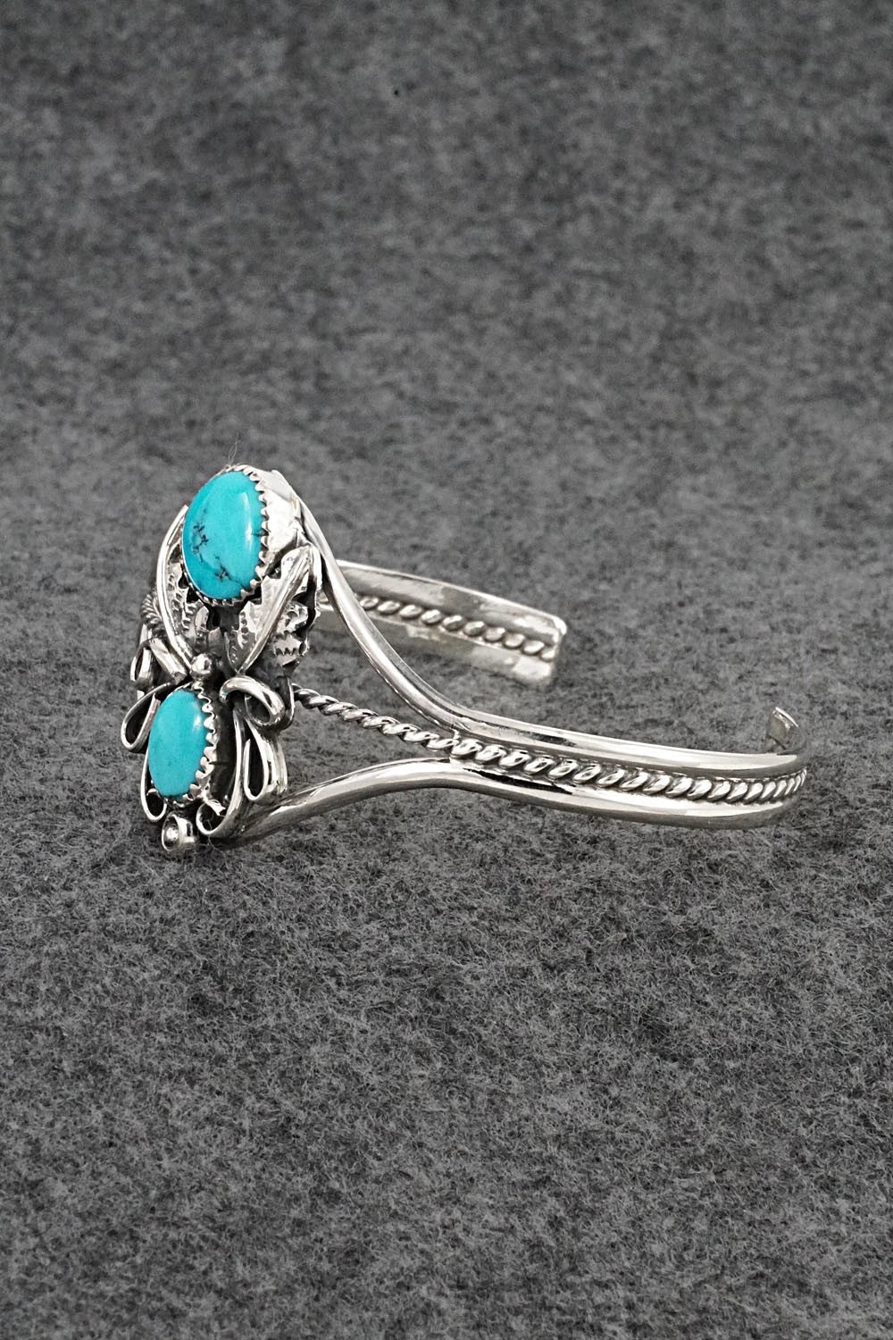 Turquoise & Sterling Silver Bracelet - Harry B. Yazzie